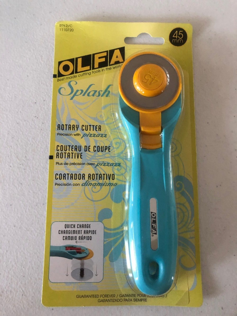 OLFA ROTARY CUTTER 45 Mm AQUA - 09511610833 - BRAND NEW